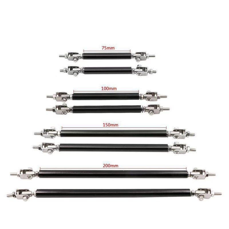 Car Large Enclosed Stainless Steel Tie Rod Telescopic Lift Rod Front And Rear Bars Fixed Front Lip Rear Shovel Adjustable Racing Tie Rod - Image 4